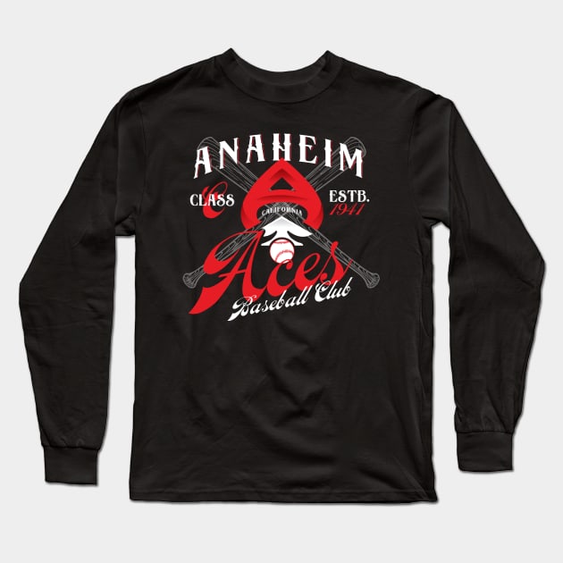 Anaheim Aces Long Sleeve T-Shirt by MindsparkCreative